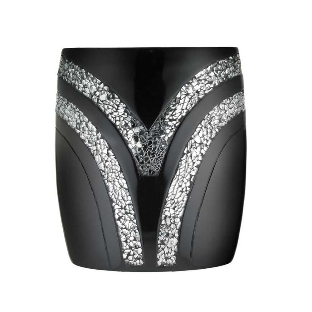 Popular Bath Black Sinatra Bath Decor Accessories, Premium, Durable, Acrylic